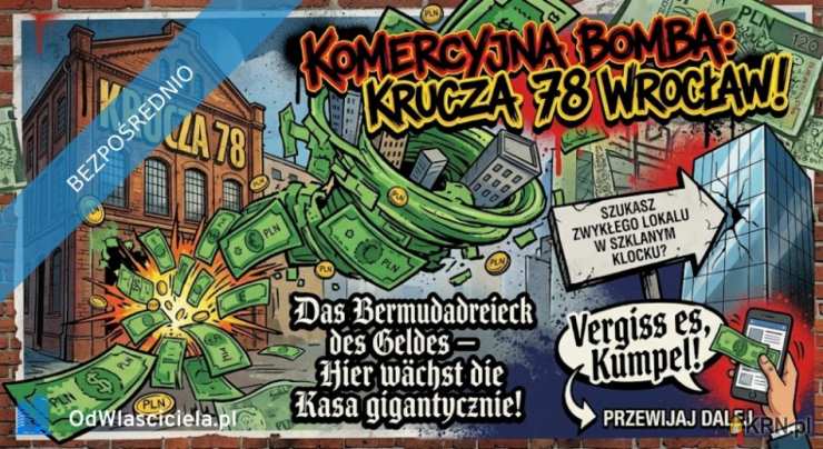4 pokojowe, Mieszkanie  na sprzedaż, Wrocław, Krzyki, ul. Krucza