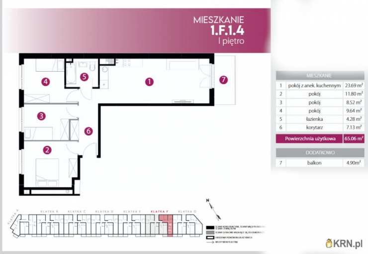 4 pokojowe, Mieszkanie  na sprzedaż, Wrocław, Fabryczna, ul. 