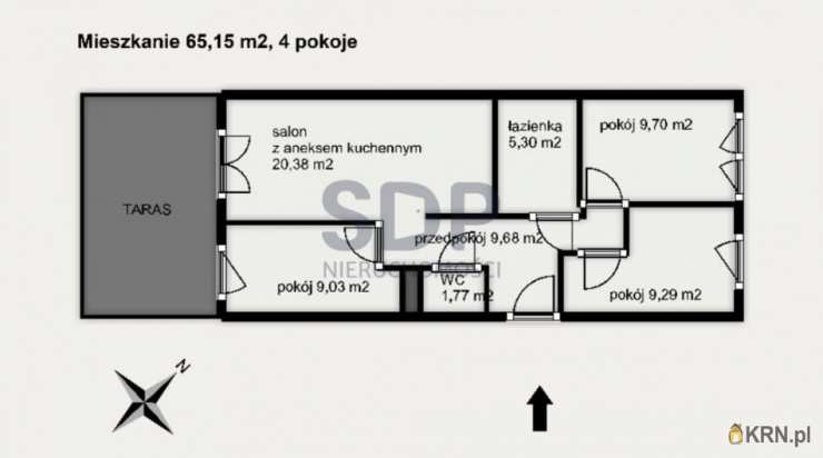 Mieszkanie  na sprzedaż, Wrocław, Krzyki, ul. Braterska, 4 pokojowe