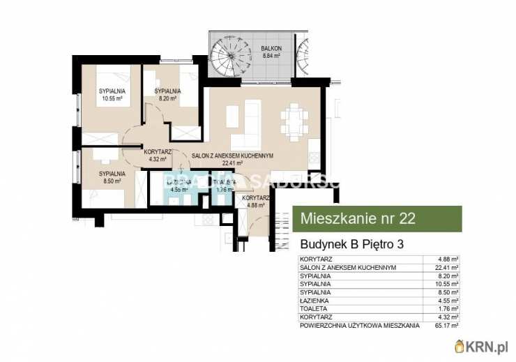 Kraków, Wzgórza Krzesławickie, ul. Kantorowicka, Mieszkanie  na sprzedaż, 4 pokojowe