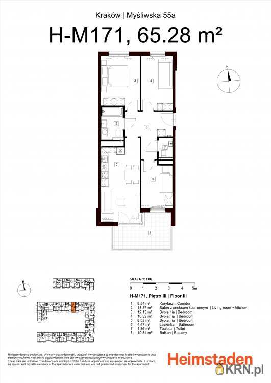 Mieszkanie  na sprzedaż, 4 pokojowe, Kraków, Podgórze/Płaszów, ul. Myśliwska