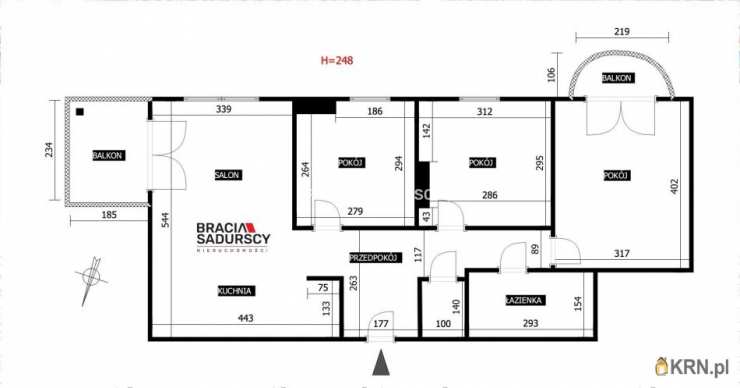 Kraków, Swoszowice/Kliny Borkowskie, ul. Borkowska, Mieszkanie  na sprzedaż, 4 pokojowe
