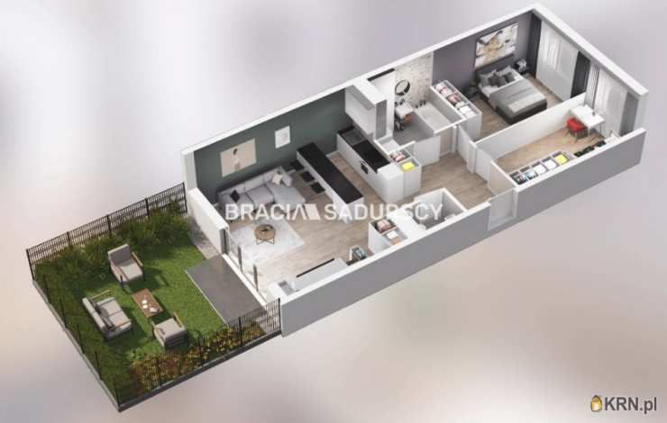 3 pokojowe, Kraków, Podgórze/Rybitwy, ul. T. Śliwiaka, Mieszkanie  na sprzedaż