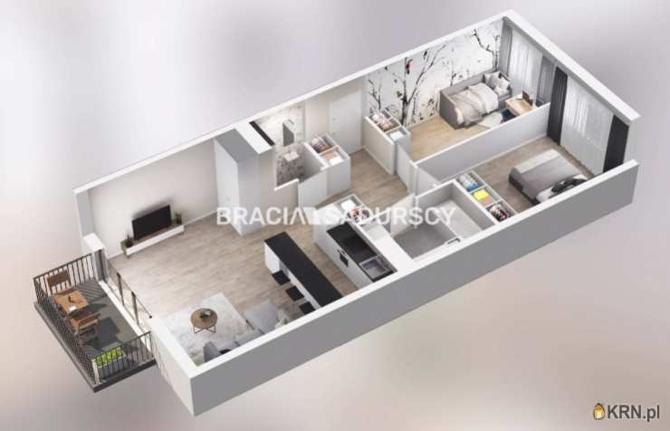 Kraków, Podgórze/Rybitwy, ul. T. Śliwiaka, 3 pokojowe, Mieszkanie  na sprzedaż