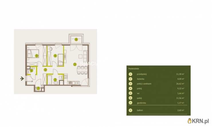 Mieszkanie  na sprzedaż, 3 pokojowe, Kraków, Prądnik Biały, ul. Imbramowska