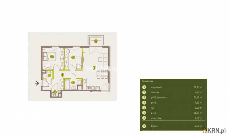 Mieszkanie  na sprzedaż, 3 pokojowe, Kraków, Prądnik Biały, ul. Imbramowska