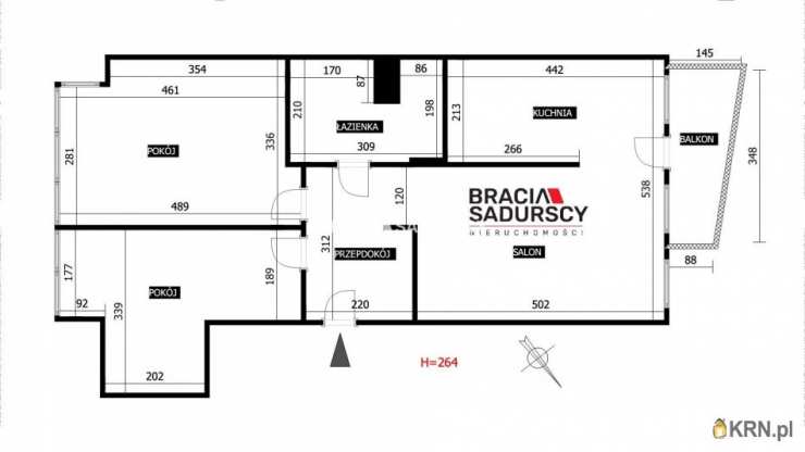 Mieszkanie  na sprzedaż, 3 pokojowe, Kraków, Krowodrza, ul. Kazimierza Wielkiego