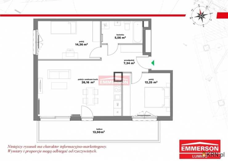 Kraków, Bronowice, ul. , Mieszkanie  na sprzedaż, 3 pokojowe