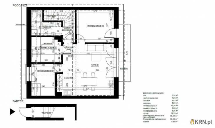 4 pokojowe, Mieszkanie  na sprzedaż, Kokotów, ul. 