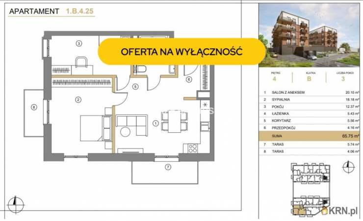 Mieszkanie  na sprzedaż, Wieliczka, ul. A. Asnyka, 3 pokojowe