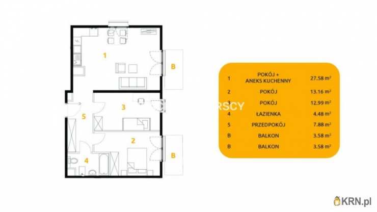 Kraków, Prądnik Biały, ul. 29 Listopada, 3 pokojowe, Mieszkanie  na sprzedaż