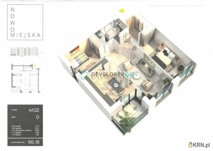 Mieszkanie  na sprzedaż, 3 pokojowe, Suwałki, ul. 