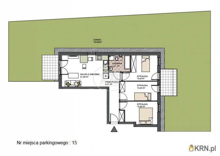 Mieszkanie  na sprzedaż, Święta Katarzyna, ul. Lipowa, 4 pokojowe