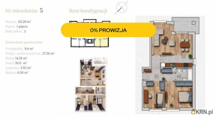 Mieszkanie  na sprzedaż, Czarnochowice, ul. , 3 pokojowe
