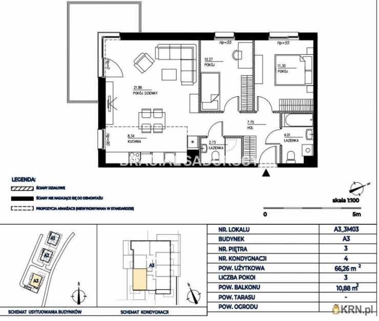 3 pokojowe, Mieszkanie  na sprzedaż, Gdańsk, Wrzeszcz Górny, ul. H. Sienkiewicza