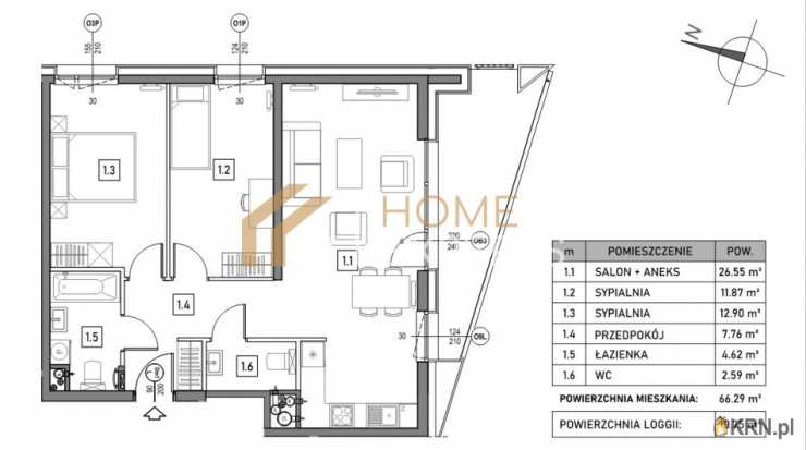 Mieszkanie  na sprzedaż, Gdańsk, Piecki-Migowo, ul. F. Rakoczego, 3 pokojowe
