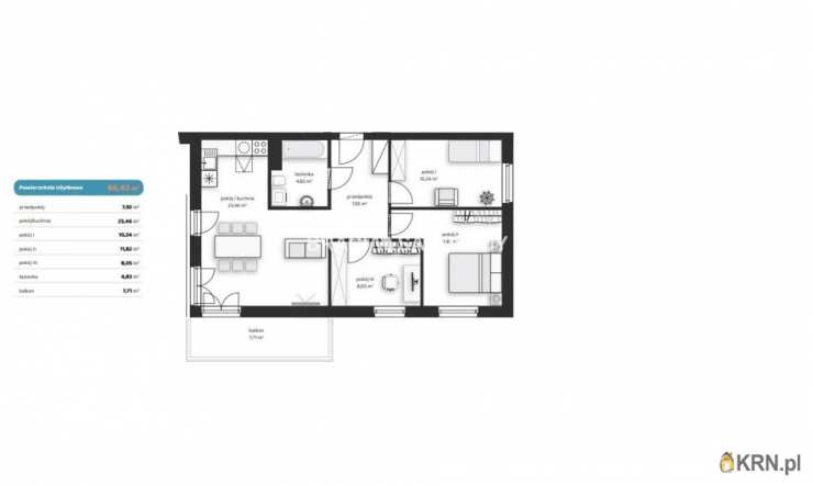 4 pokojowe, Mieszkanie  na sprzedaż, Kraków, Wzgórza Krzesławickie, ul. Polskich