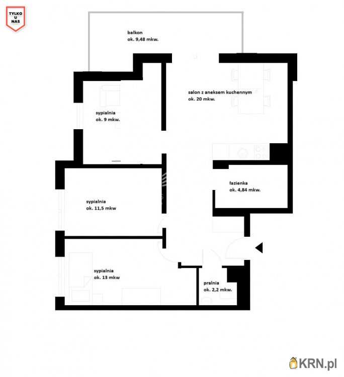 Mieszkanie  na sprzedaż, 4 pokojowe, Straszyn, ul. Starogardzka