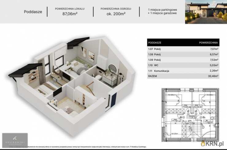 Rychtal, ul. , 4 pokojowe, Mieszkanie  na sprzedaż
