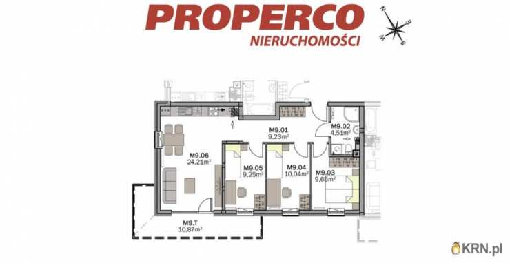 4 pokojowe, Kielce, Baranówek, ul. S. Żółkiewskiego, Mieszkanie  na sprzedaż