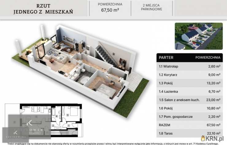 Mieszkanie  na sprzedaż, Kępno, ul. , 3 pokojowe