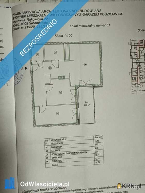 Kraków, Stare Miasto, ul. Rakowicka, Mieszkanie  na sprzedaż, 3 pokojowe