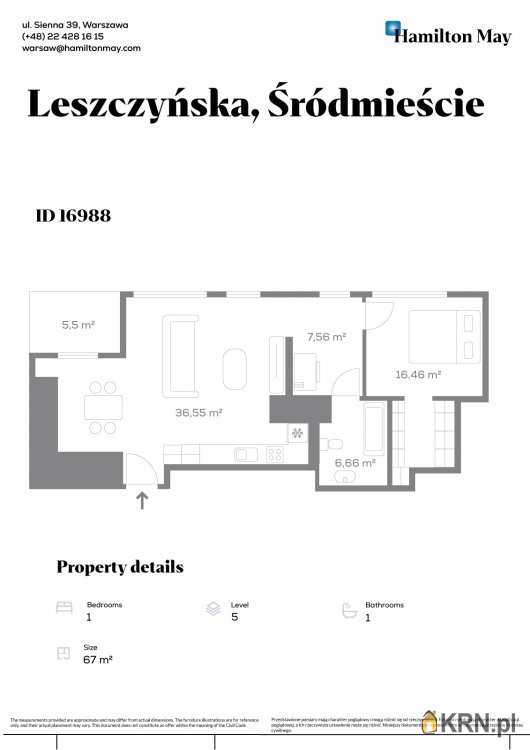 Mieszkanie  do wynajęcia, , Warszawa, ul. 