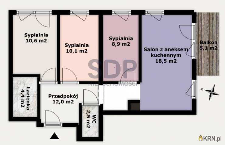 Mieszkanie  na sprzedaż, 4 pokojowe, Wrocław, Krzyki, ul. Racławicka