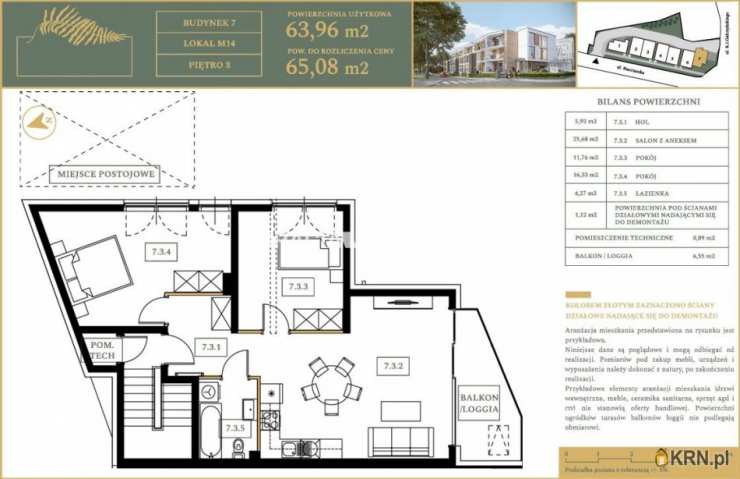 Kraków, Czyżyny, ul. K. I. Gałczyńskiego, Mieszkanie  na sprzedaż, 3 pokojowe