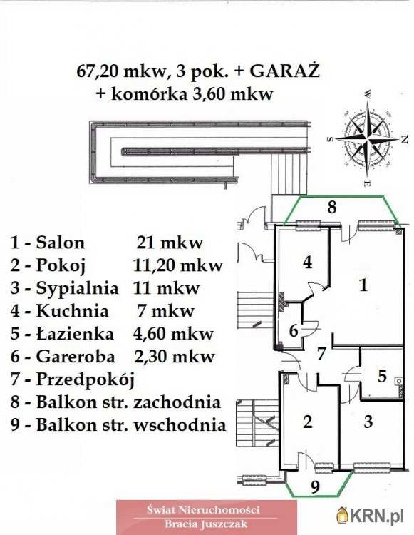 Wrocław, Fabryczna/Kuźniki, ul. , Mieszkanie  na sprzedaż, 3 pokojowe