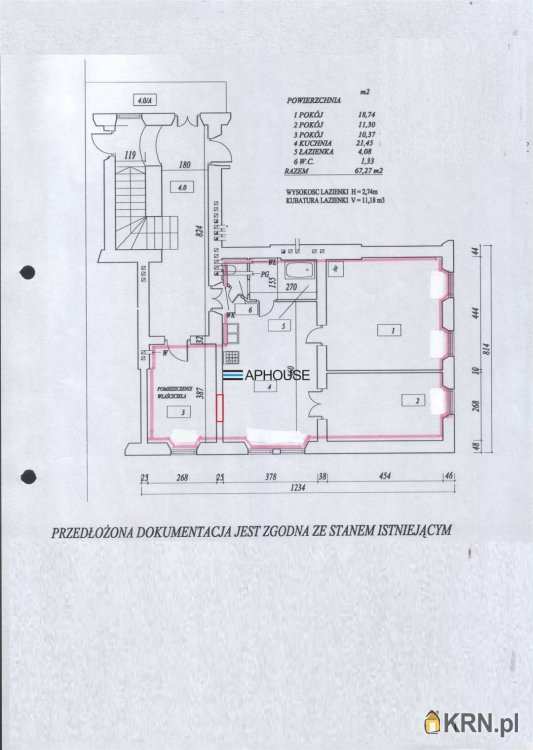 4 pokojowe, Mieszkanie  na sprzedaż, Kraków, Stare Miasto/Kazimierz, ul. Józefa