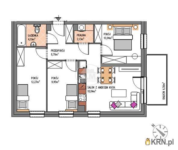 Mieszkanie  na sprzedaż, 4 pokojowe, Siechnice, ul. św. Krzyża