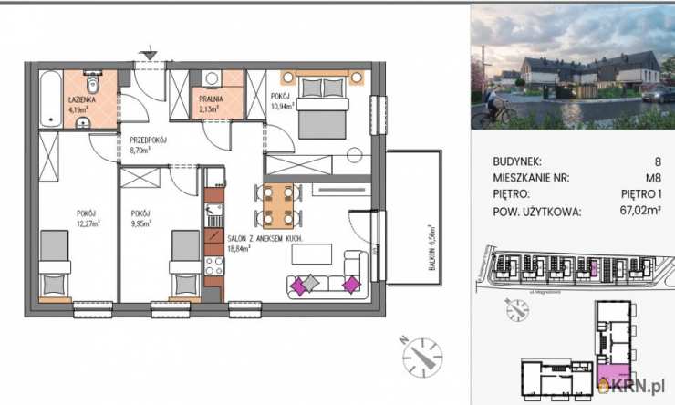 Elitare Sp. z o.o.   , Mieszkanie  na sprzedaż, Siechnice, ul. 