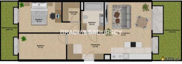 Kraków, Zwierzyniec/Wola Justowska, ul. Królowej Jadwigi, Mieszkanie  na sprzedaż, 3 pokojowe