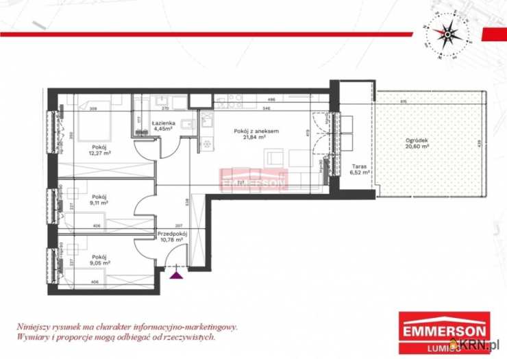 4 pokojowe, Mieszkanie  na sprzedaż, Kraków, Podgórze Duchackie, ul. 