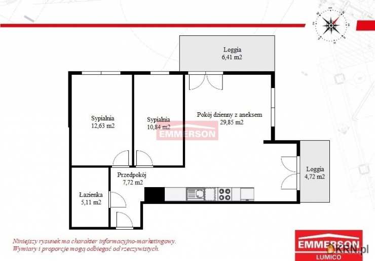 Mieszkanie  na sprzedaż, 3 pokojowe, Kraków, Podgórze Duchackie, ul. 