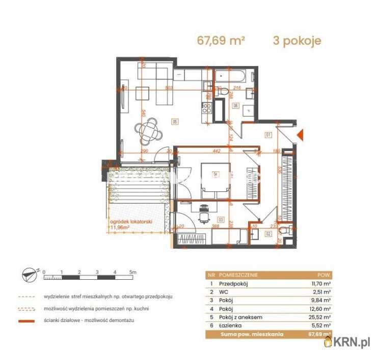 Katowice, ul. Ceglana, Mieszkanie  na sprzedaż, 3 pokojowe