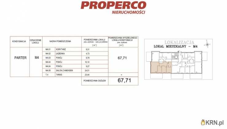 4 pokojowe, Kielce, Baranówek, ul. S. Żółkiewskiego, Mieszkanie  na sprzedaż