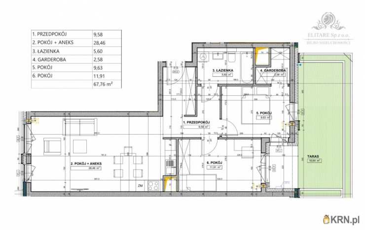 Elitare Sp. z o.o.   , Mieszkanie  na sprzedaż, Wrocław, Krzyki, ul. 