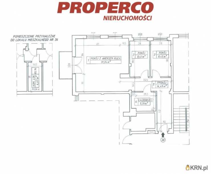 3 pokojowe, Kielce, Na Stoku, ul. , Mieszkanie  na sprzedaż
