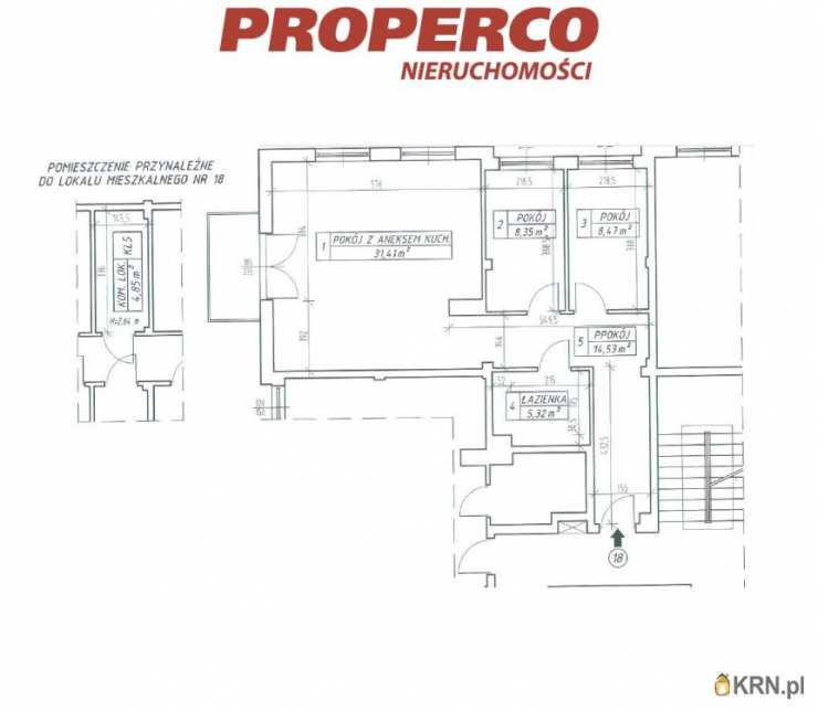 3 pokojowe, Kielce, Na Stoku, ul. , Mieszkanie  na sprzedaż