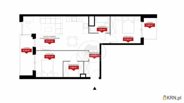 Mieszkanie  na sprzedaż, Wrocław, Psie Pole/Kleczków, ul. W. Reymonta, 3 pokojowe