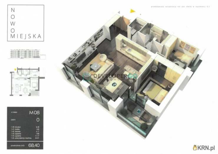 Mieszkanie  na sprzedaż, 3 pokojowe, Suwałki, ul. 