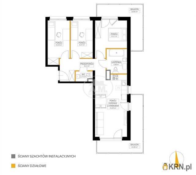 Mieszkanie  na sprzedaż, 4 pokojowe, Wrocław, Fabryczna/Maślice, ul. Rędzińska