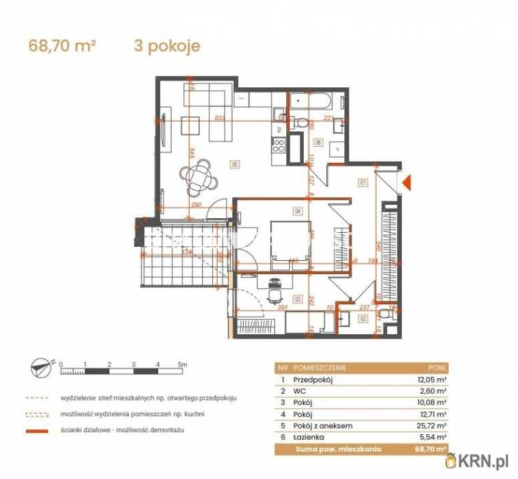 Katowice, ul. Ceglana, Mieszkanie  na sprzedaż, 3 pokojowe