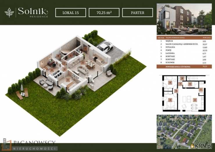 3 pokojowe, Mieszkanie  na sprzedaż, Kraków, Dębniki, ul. 