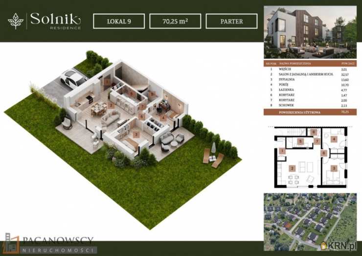 3 pokojowe, Mieszkanie  na sprzedaż, Kraków, Dębniki, ul. 