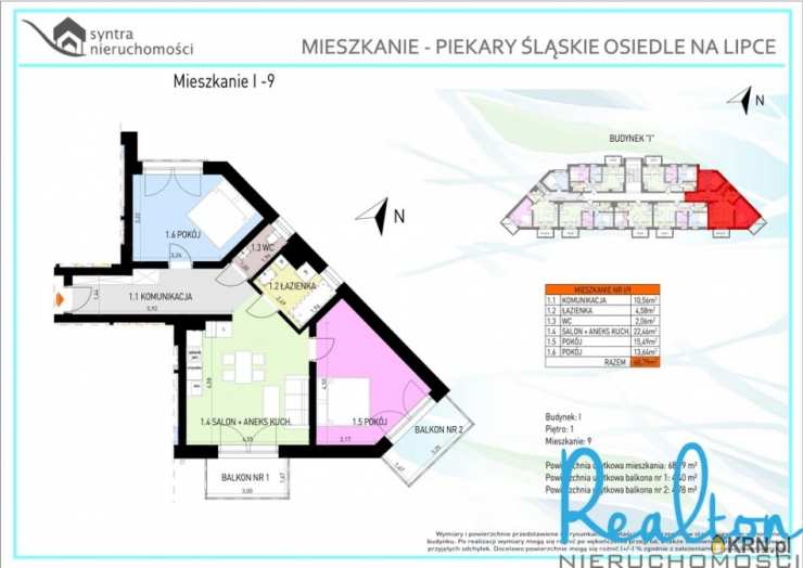 Mieszkanie  na sprzedaż, 3 pokojowe, Piekary Śląskie, ul. Lipka
