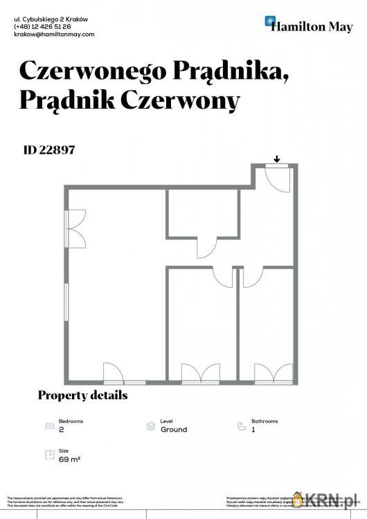 Hamilton May, Mieszkanie  na sprzedaż, Kraków, Prądnik Czerwony, ul. Czerwonego Prądnika