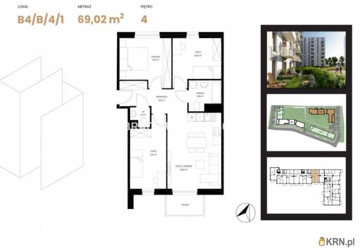 Kraków, Prądnik Biały, ul. H. Pachońskiego, Mieszkanie  na sprzedaż, 4 pokojowe